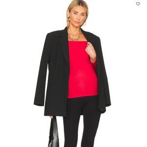 Hatch Black Blazer with Red Top